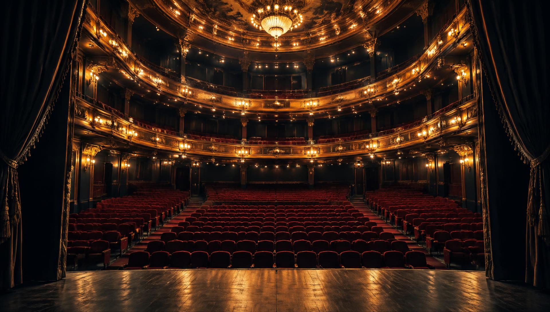 Teatro histórico visto do palco